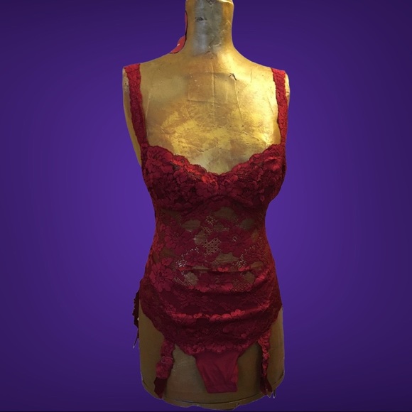 RARE Vintage La Perla Floral Lace Stretch bodysuit Small/ 34A